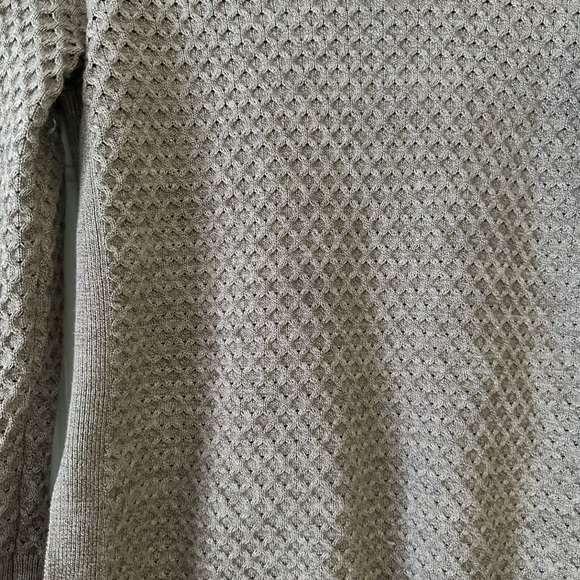 Athleta women’s honeycomb sweater tunic thermal grey size medium - Picture 4 of 8